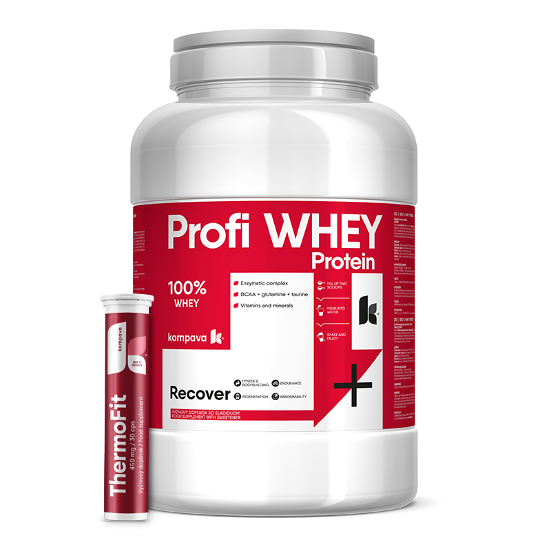 Profi WHEY Protein 2000 g/66 porcji, truskawka