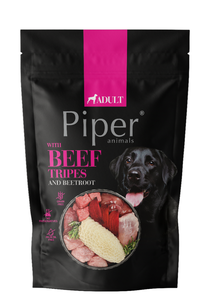DOLINA NOTECI Piper dla psa z żołądkami wołowymi i burakiem 500g