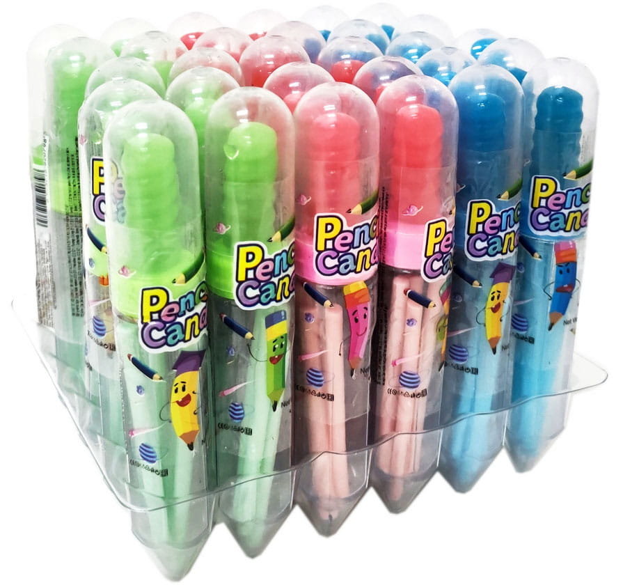 PENCIL CANDY LIZAK OŁÓWEK PATYCZKI OWOCOWE 30SZT
