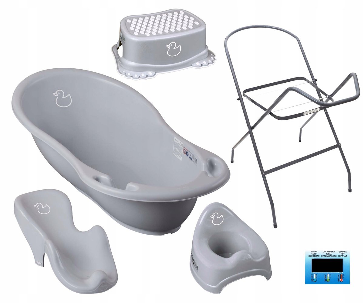 WANIENKA DLA DZIECKA TEGA ZESTAW 6w1 WANNA STOJAK LEŻACZEK + AKCESORIA