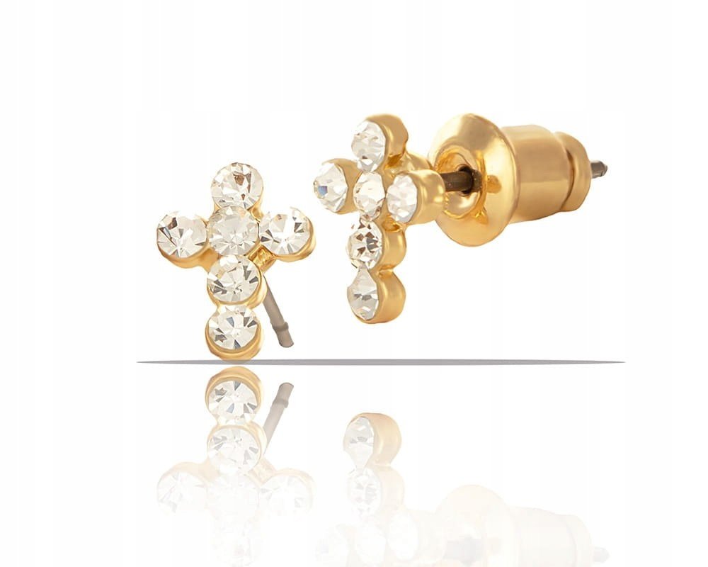 KOLCZYKI KRZYŻYK Z KRYSZTAŁÓW Z KOLEKCJI CLASSIC (P9497AU)
