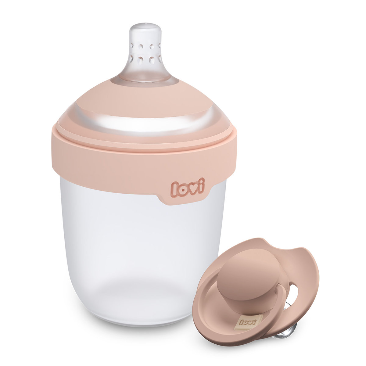 Zestaw Butelka LOVI Mammafeel 150 ml + smoczek LOVI Prime 0-6m