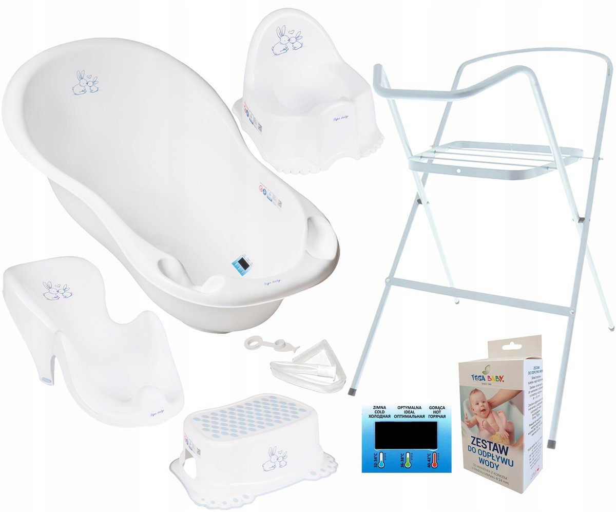 WANNA DLA DZIECKA ZESTAW 8w1 WYPRAWKA TEGA WANIENKA DUŻA STOJAK + AKCESORIA