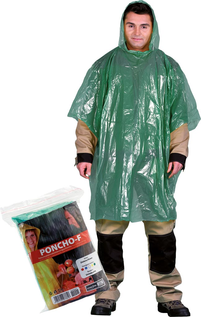 PONCZO PRZECIWDESZCZOWE REIS PONCHO-F; ZIELONY