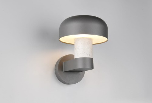 Fraser kinkiet zewnętrzny 1xE27 szary/beton 262560178
