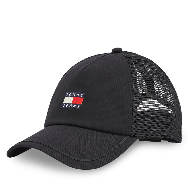 Czapka z daszkiem Tommy Jeans Tjm Heritage Trucker Cap AM0AM13287 Czarny
