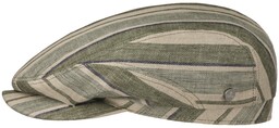 Kaszkiet Lniany Chesterton by Lierys, beżowo-zielony, M (56-57 cm)