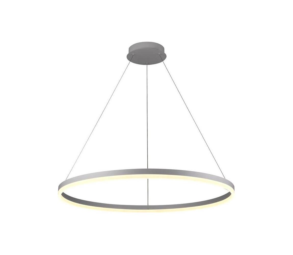 Brilagi -LED Żyrandol ściemnialny na lince CIRCLE LED/55W/230V 3000-6500K srebrny.+pilot