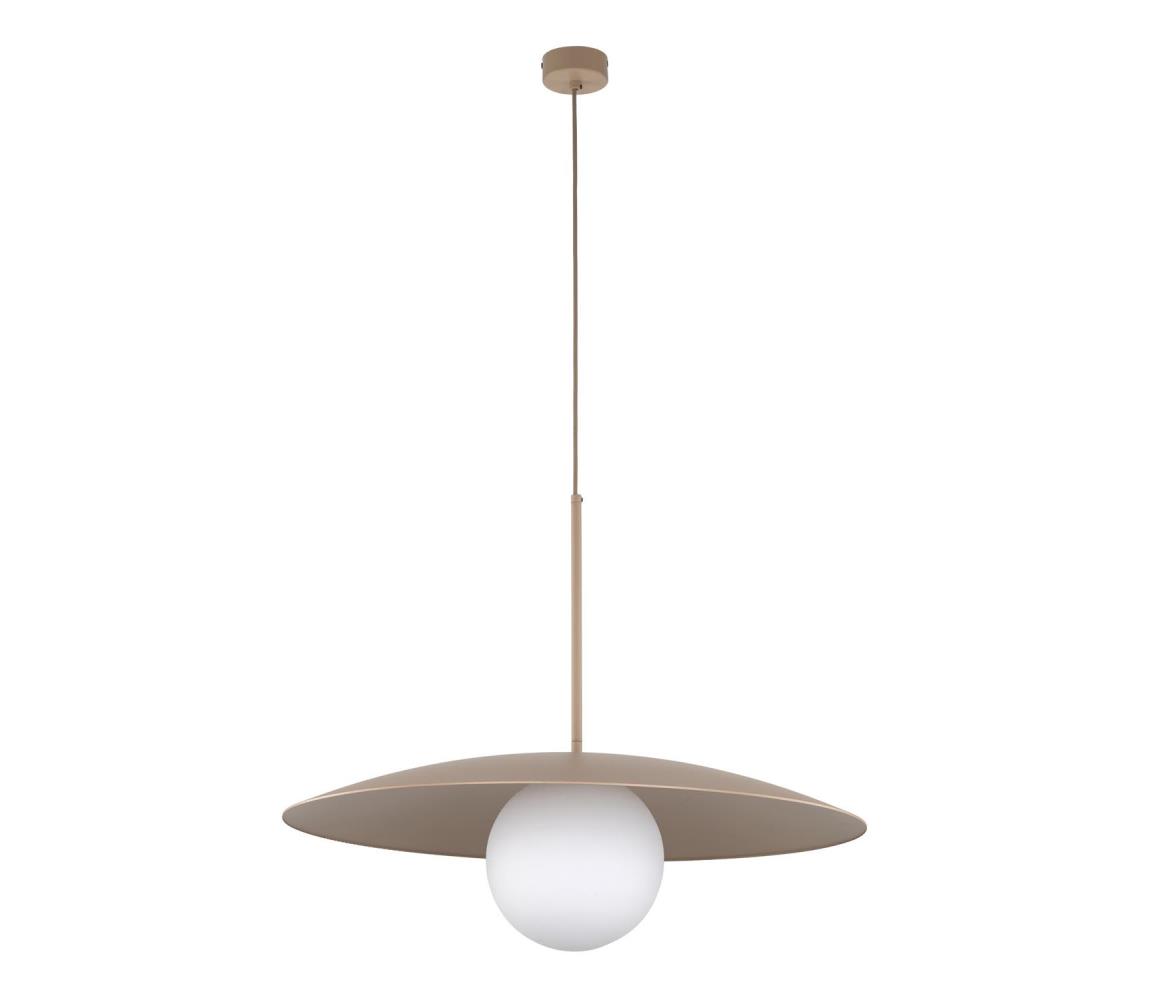Żyrandol na lince SLATE 1xE27/15W/230V śr. 65 cm beżowy