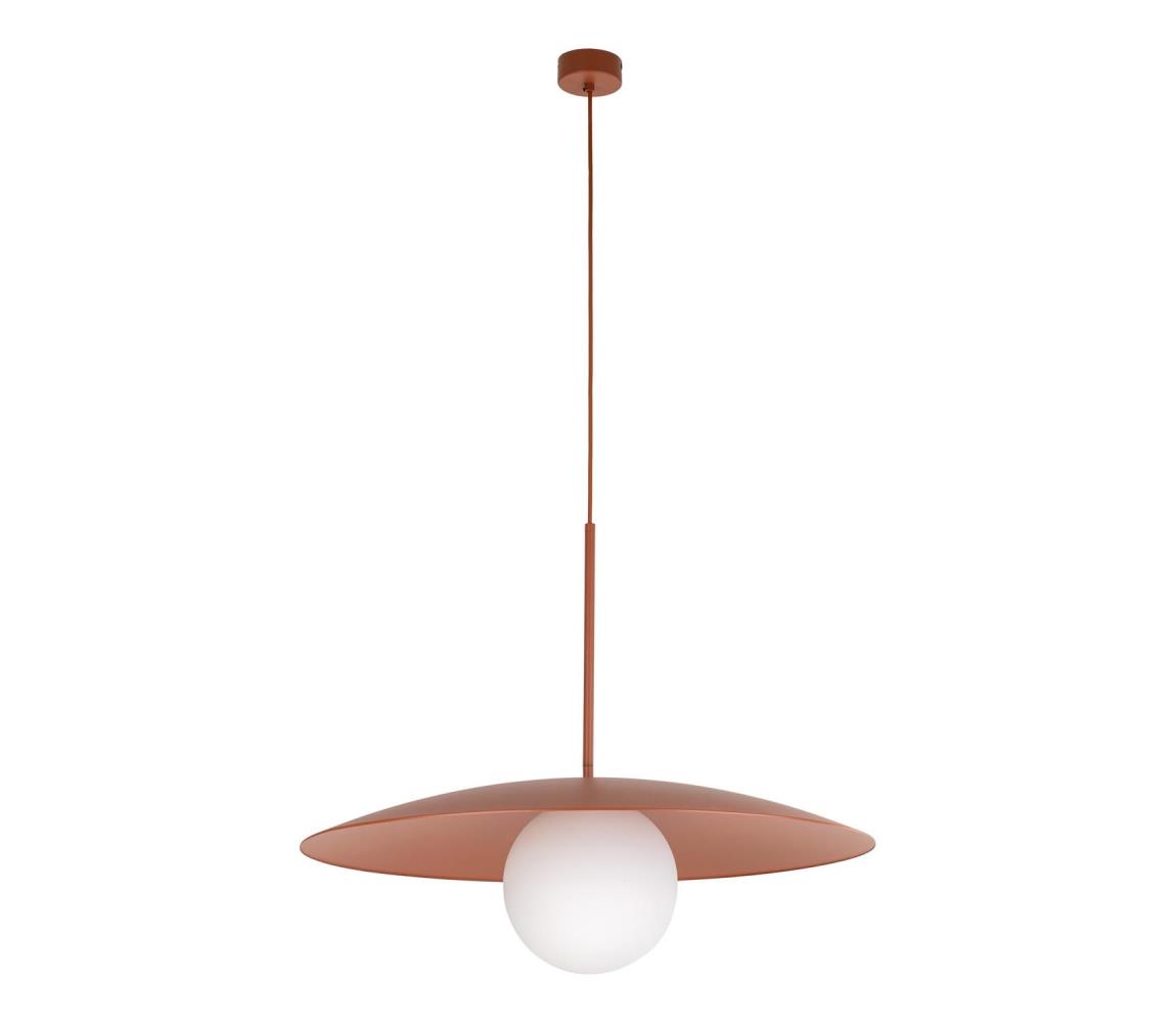 Żyrandol na lince SLATE 1xE27/15W/230V śr. 65 cm ceglasty