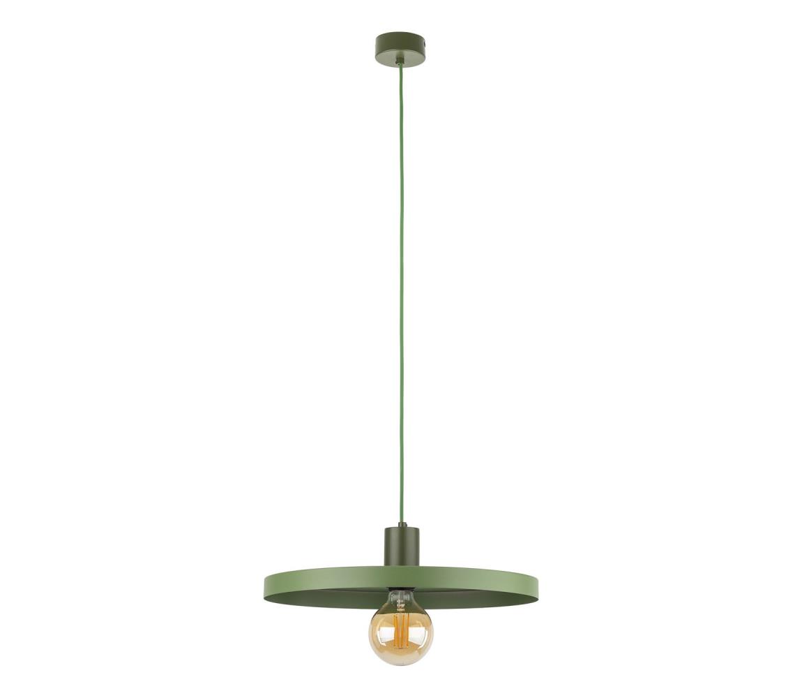 Żyrandol na lince SILA 1xE27/15W/230V śr. 40 cm zielony