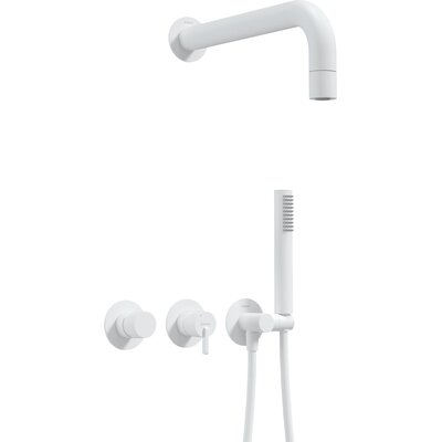 Zestaw prysznicowy podtynkowy DEANTE Silia NQS A0XK z deszczownicą Bianco