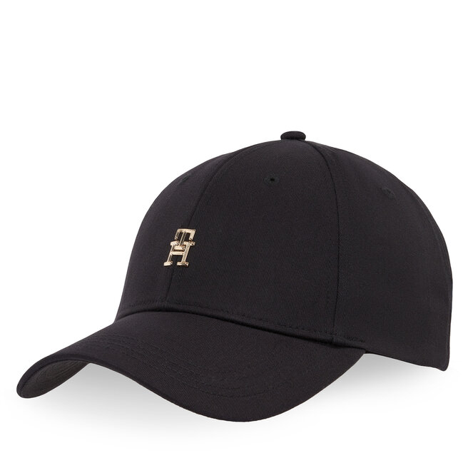 Czapka z daszkiem Tommy Hilfiger Elevated Chic Cap AW0AW17128 Czarny
