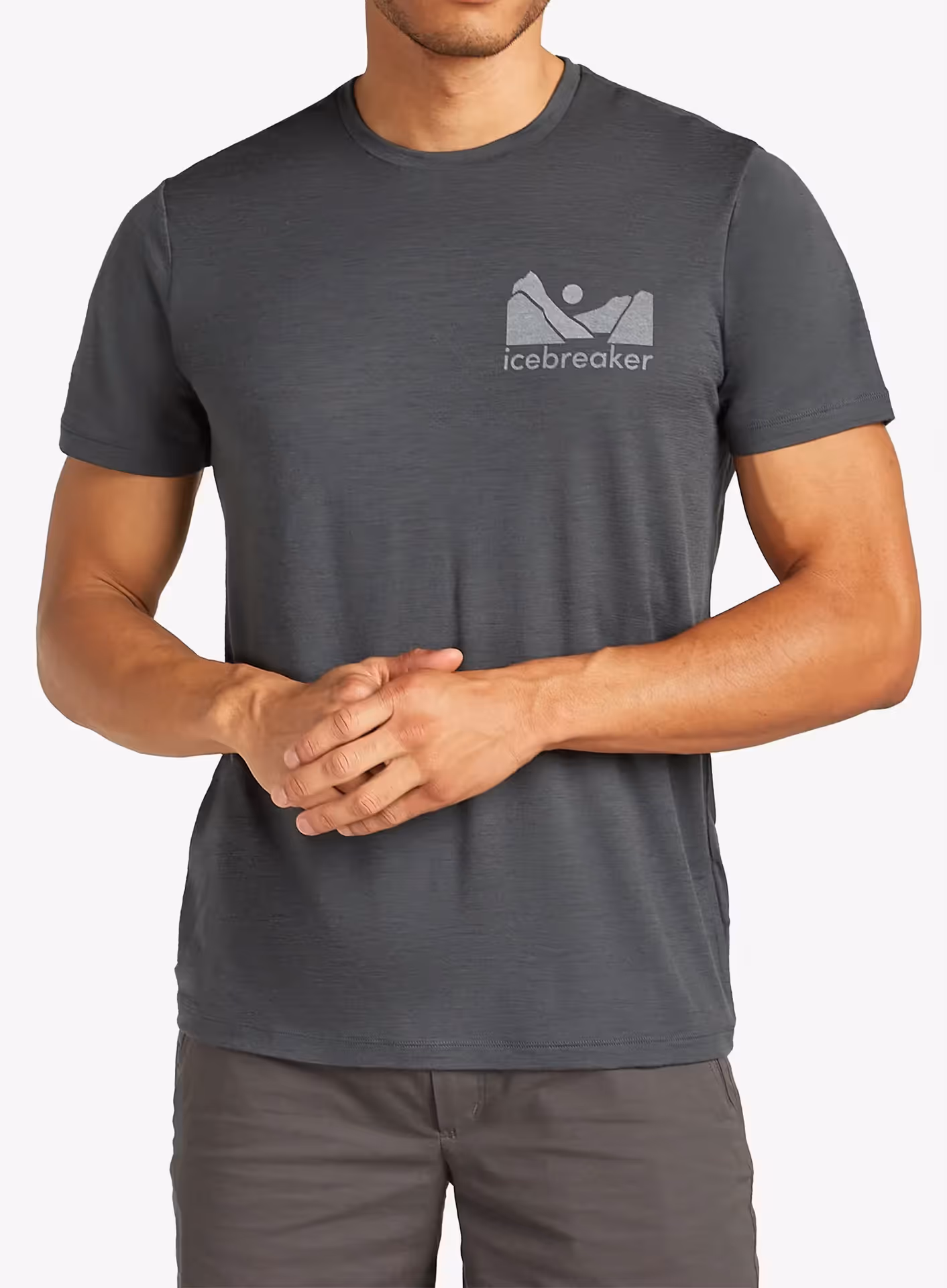 Koszulka merino Icebreaker Merino 150 Tech Lite SS Tee Southern Shapes - obsidian