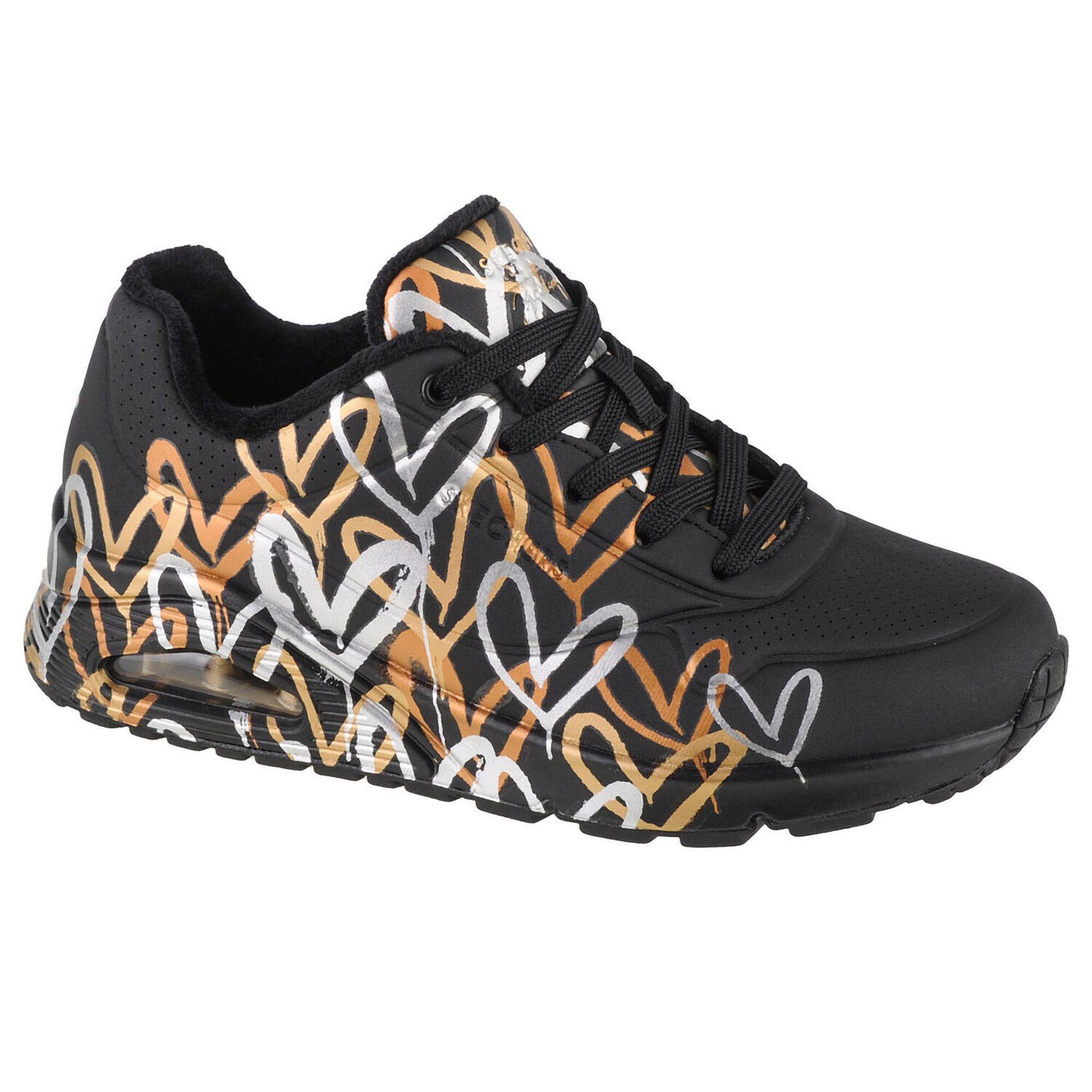 Buty damskie Skechers Uno Metallic Love black/metallic 40 Eu