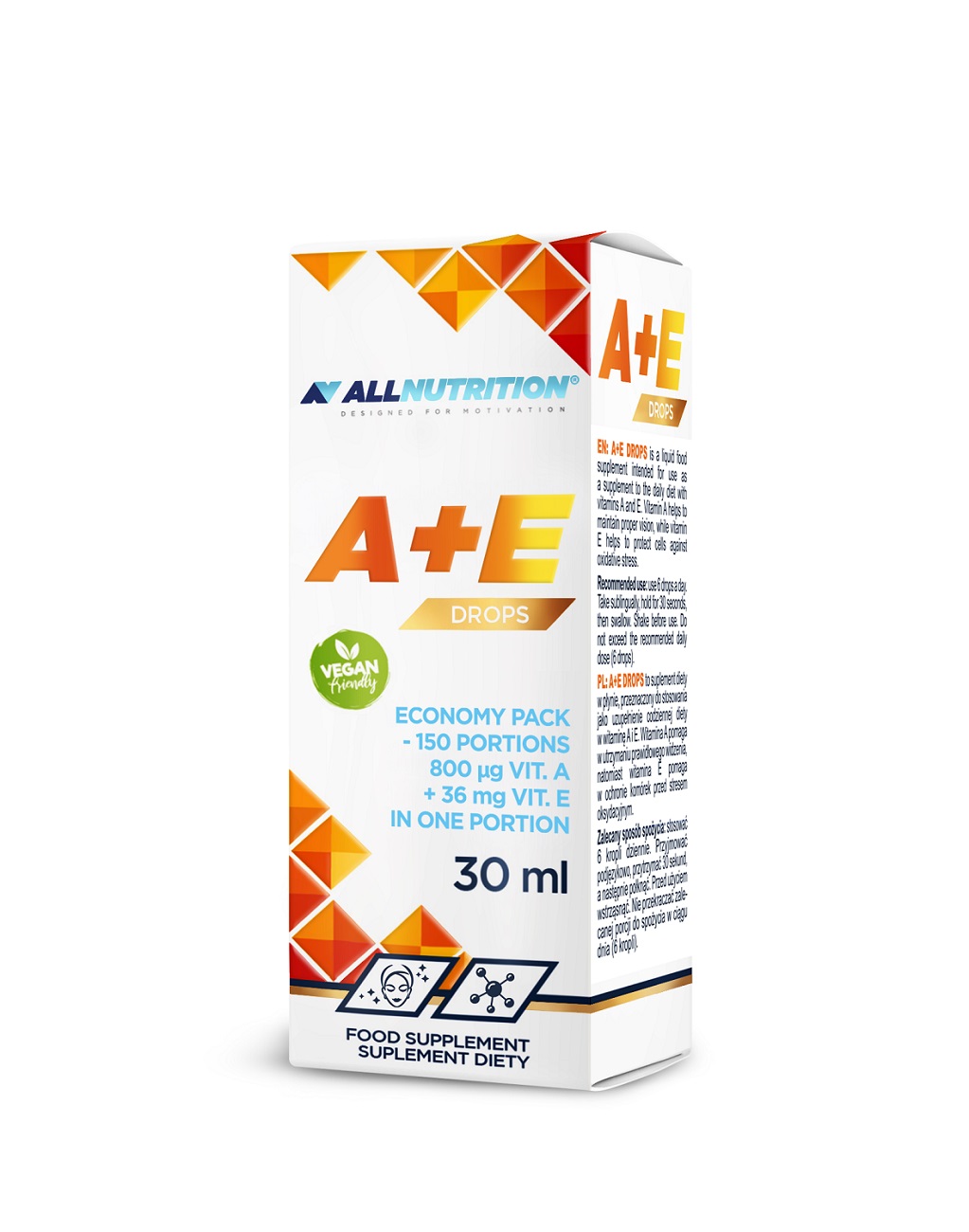 ALLNUTRITION Witamina A+E w kroplach, 30ml