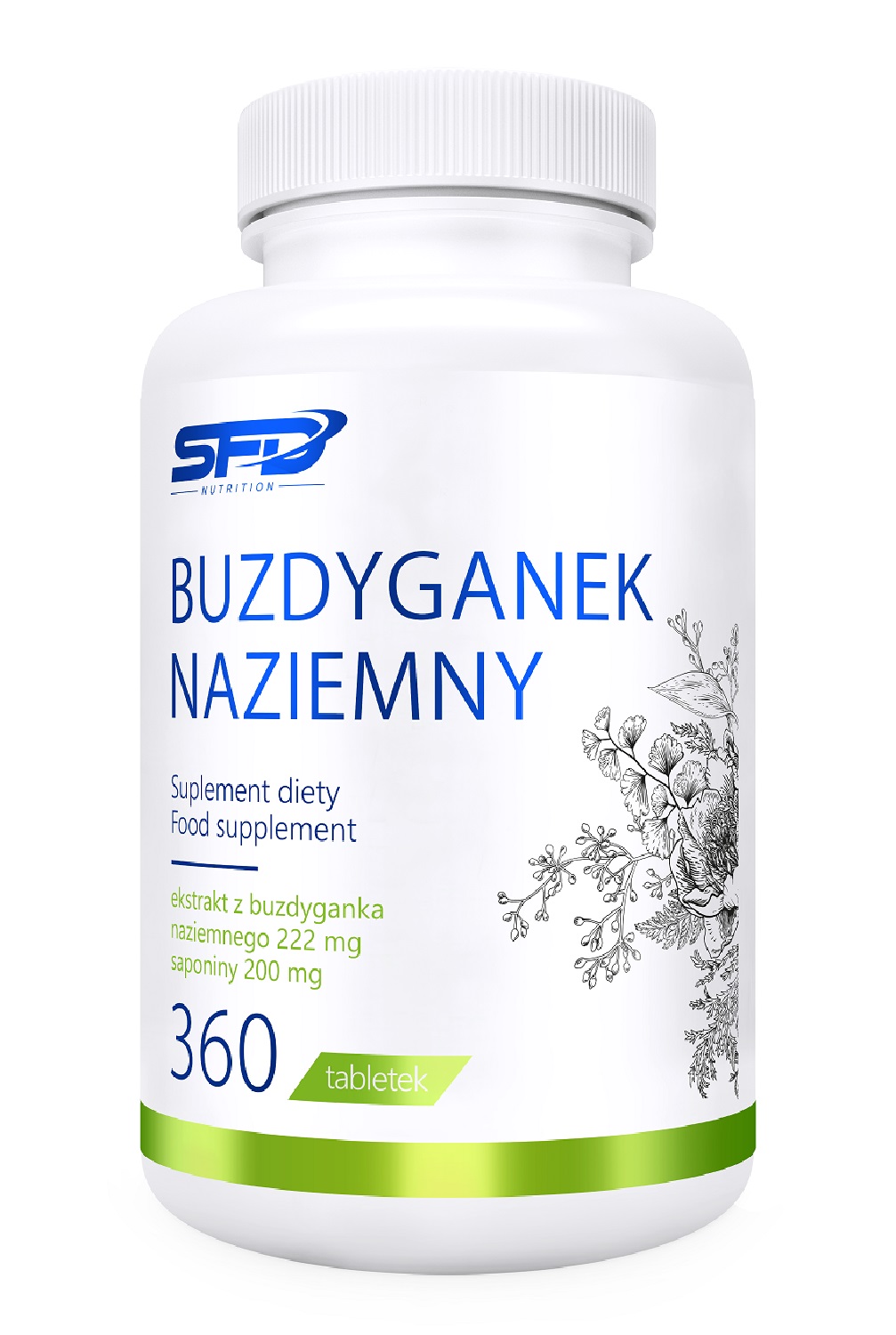 Suplement diety, SFD, Buzdyganek Naziemny, 360 Tabletek
