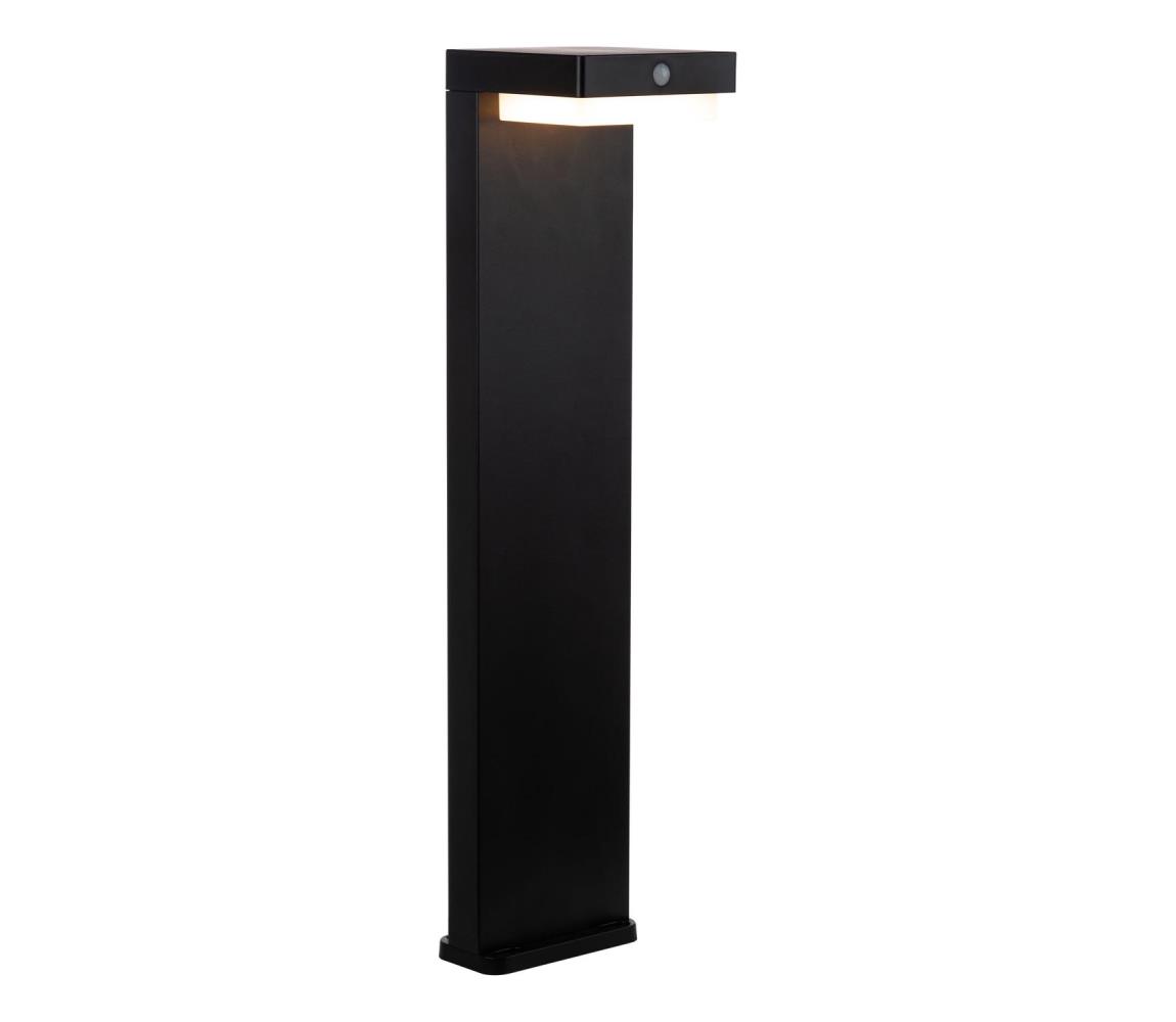 LED Lampa solarna z czujnikiem MALI LED/4,5W/3,7V 2000 mAh IP44 czarne