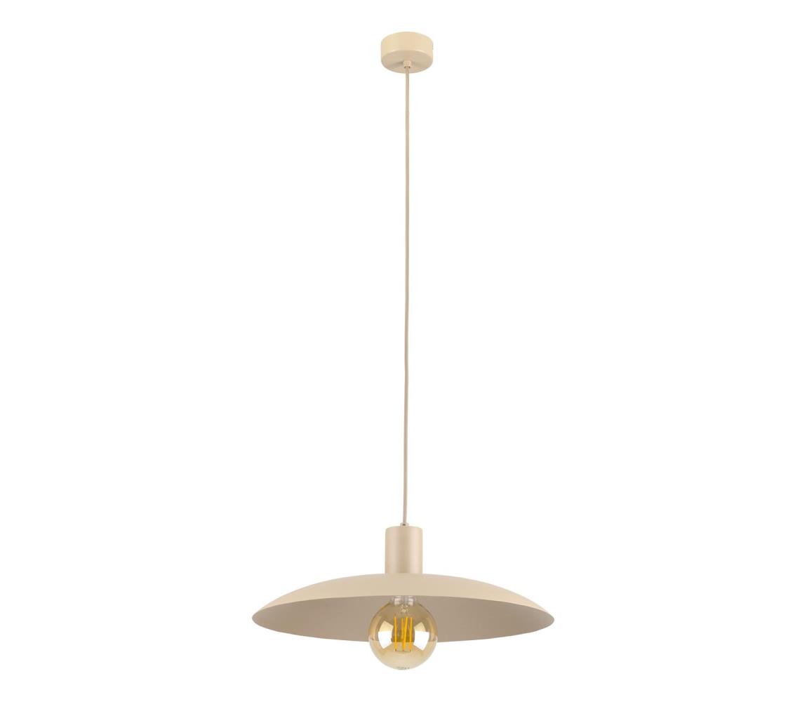 Żyrandol na lince ASTRA 1xE27/15W/230V śr. 41 cm beżowe