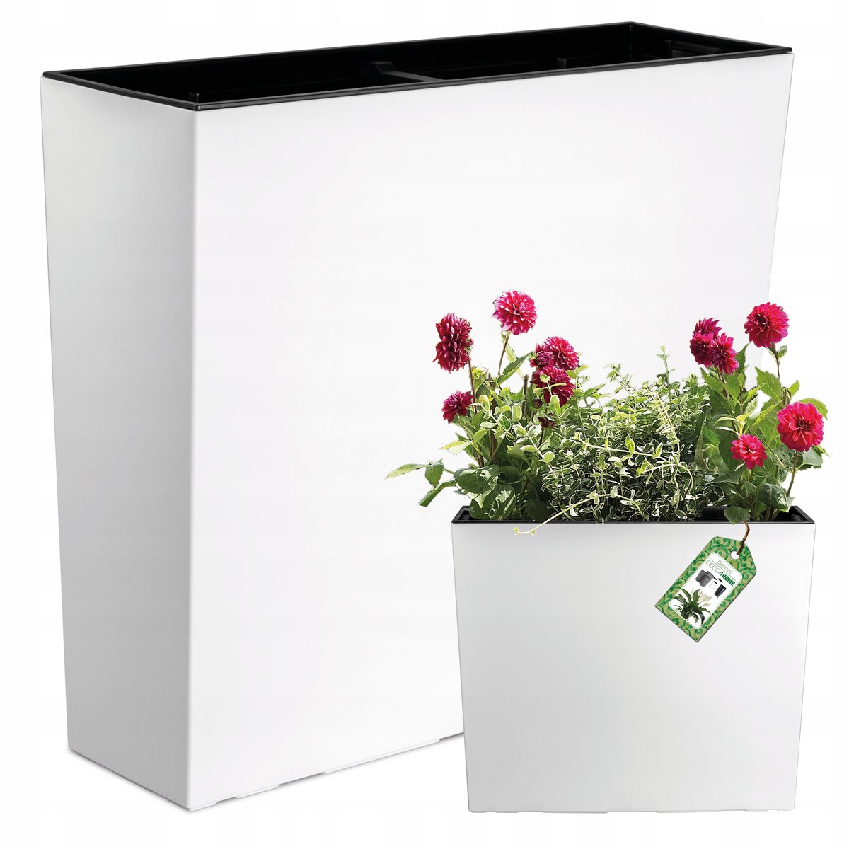 DONICZKA DONICA OGRODOWA KWIETNIK SKRZYNKA NA KWIATY WYSOKA 50x58CM WKŁAD