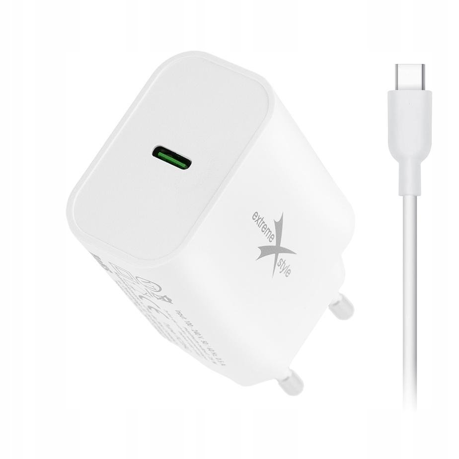 Ładowarka sieciowa USB Typ-C + kabel USB Typ-C - PD - 25W