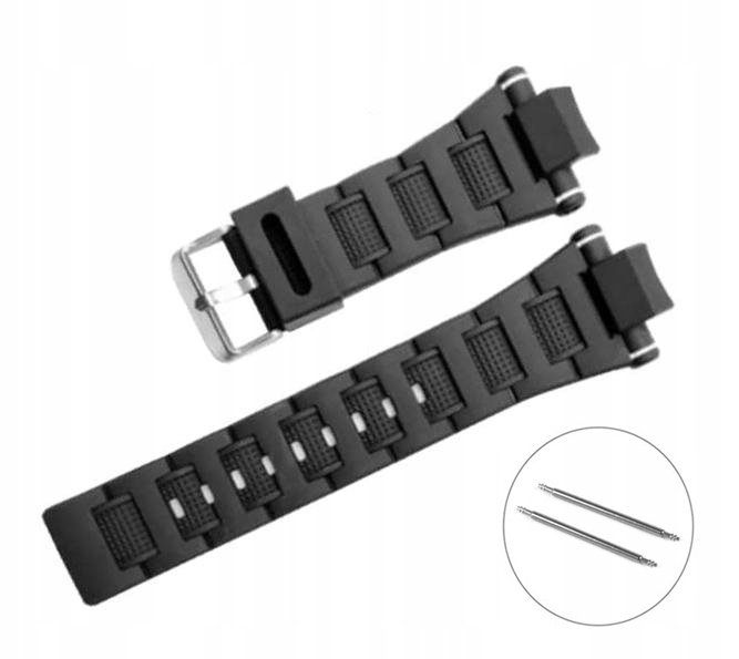 Pasek silikonowy do zegarka Casio GST8600 - czarny