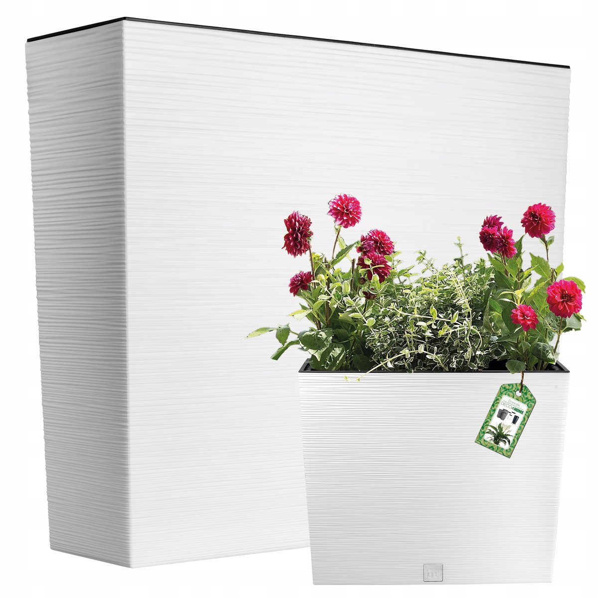 DONICZKA DONICA OGRODOWA KWIETNIK SKRZYNKA NA KWIATY WYSOKA 50x58CM WKŁAD