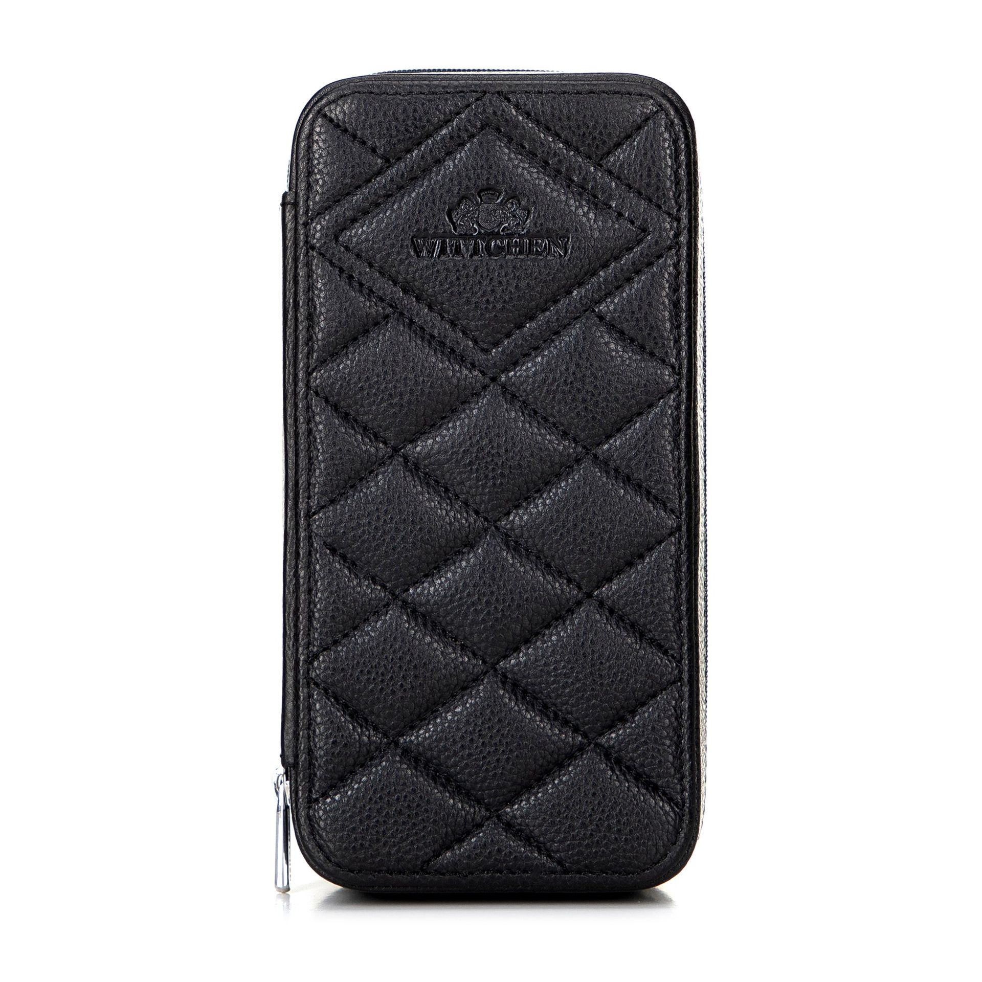 Etui na zegarki ze skóry czarne