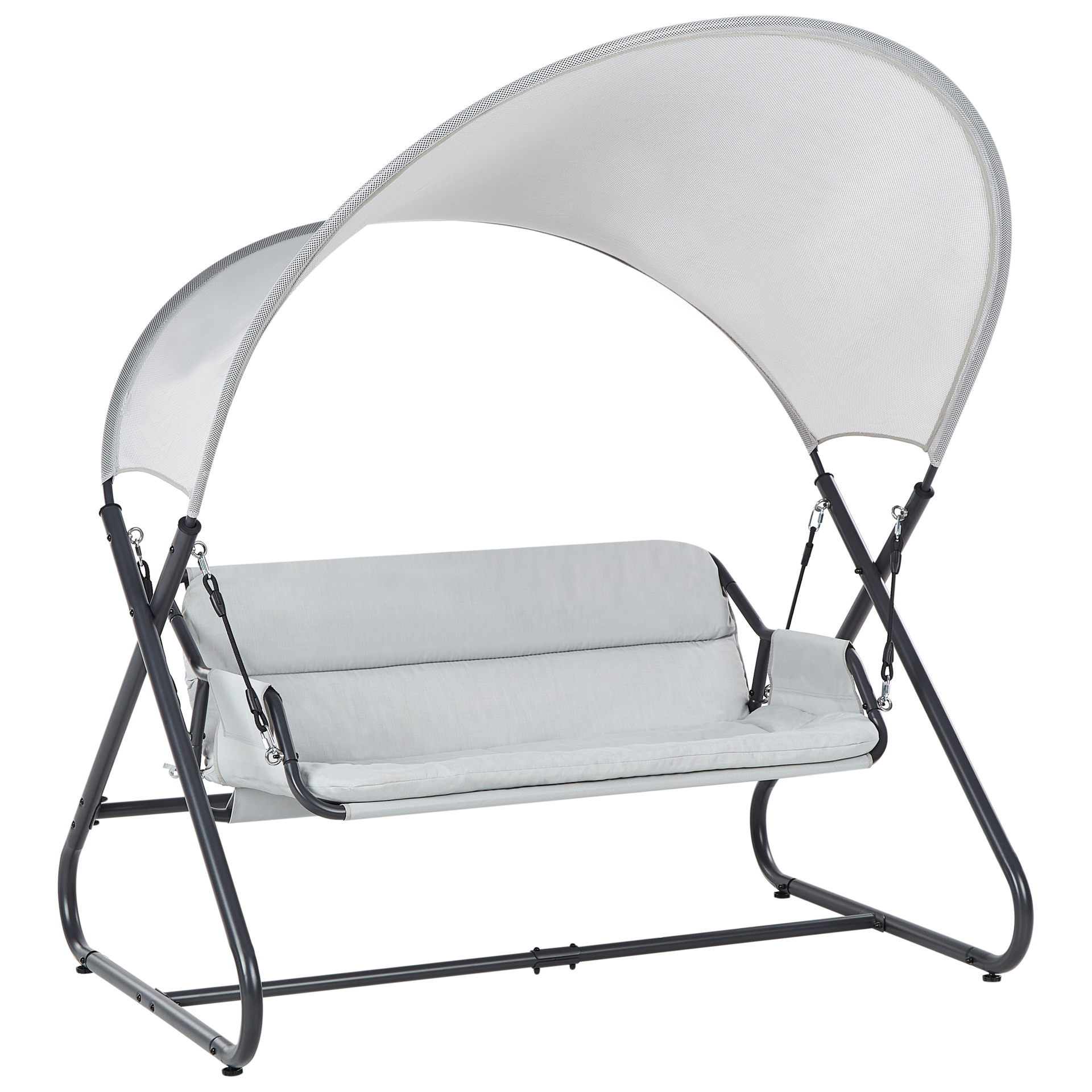 Huśtawka ogrodowa SOLAGNA Metal Jasnoszary