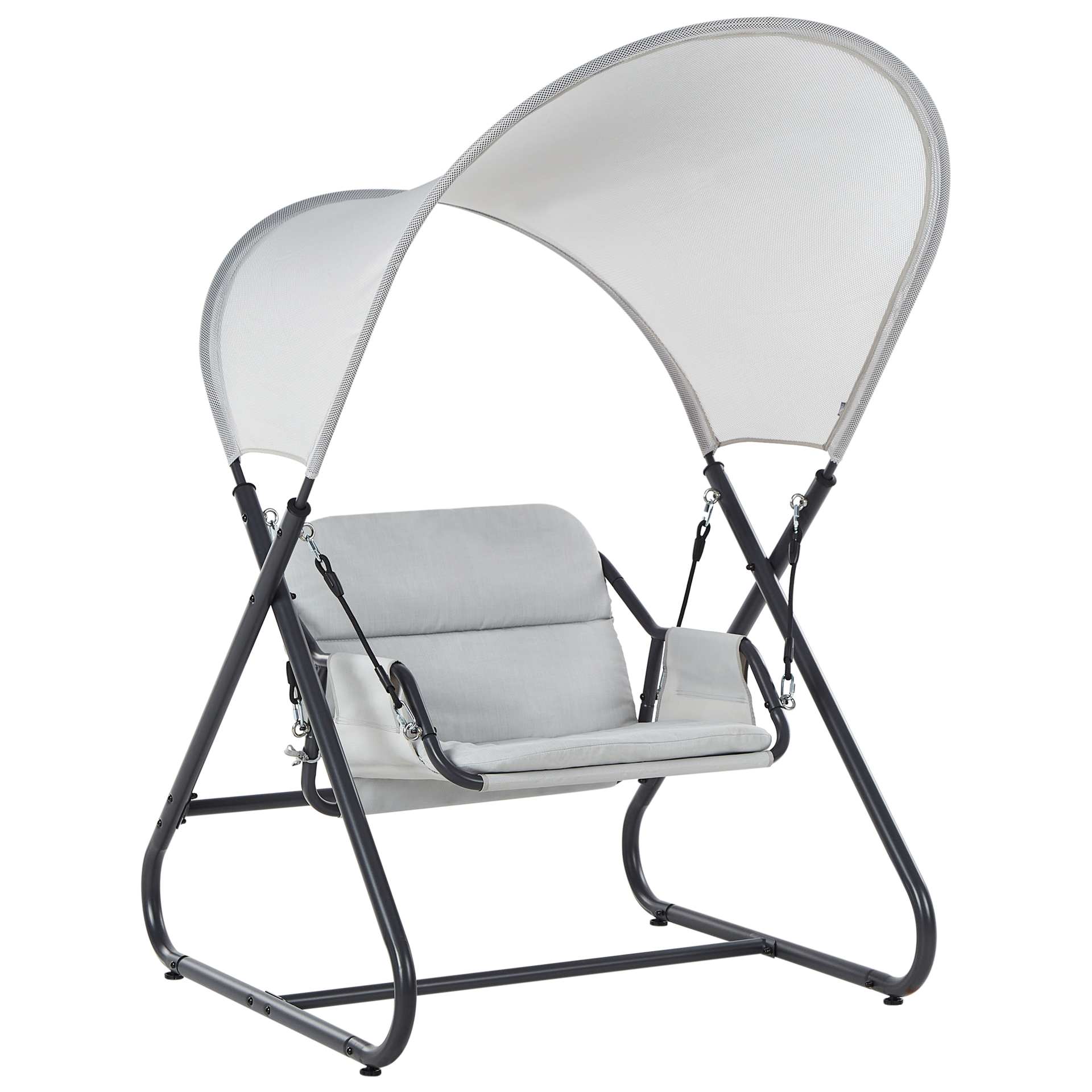 Huśtawka ogrodowa SOLAGNA Metal Jasnoszary