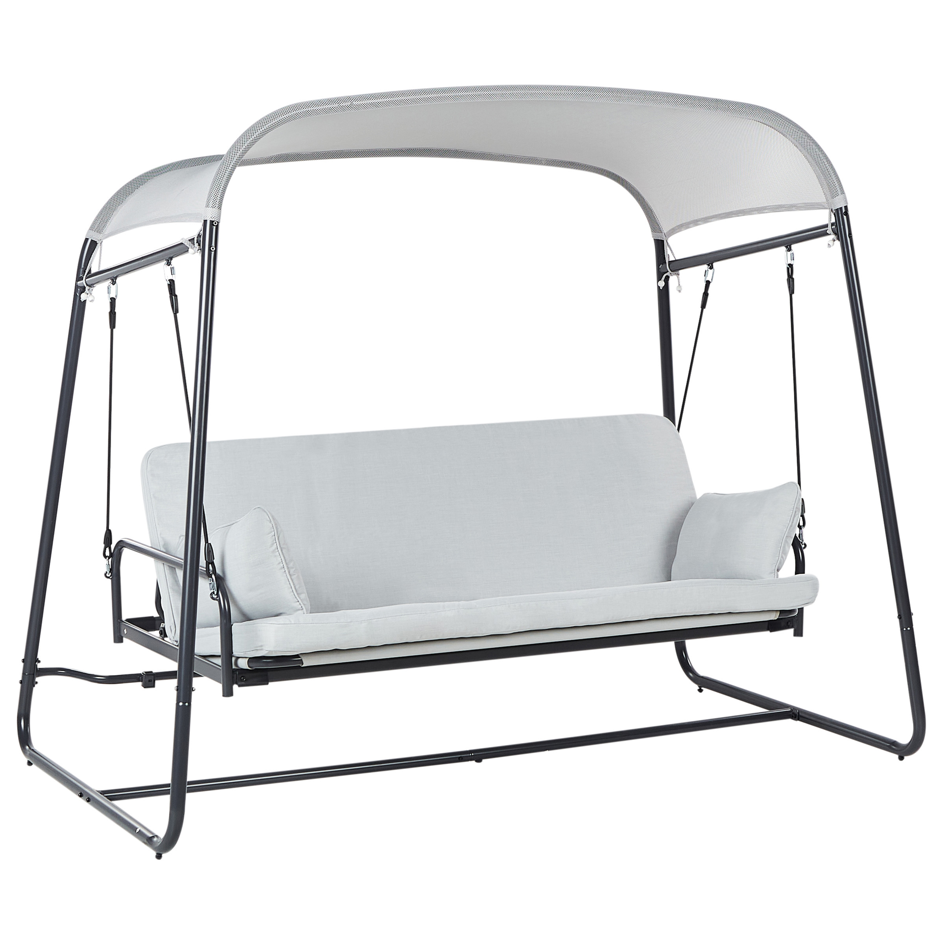 Huśtawka ogrodowa MARSCIANO Metal Jasnoszary