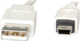 Kabel USB Value USB-A - miniUSB 3 m Biały (JAB-756670)