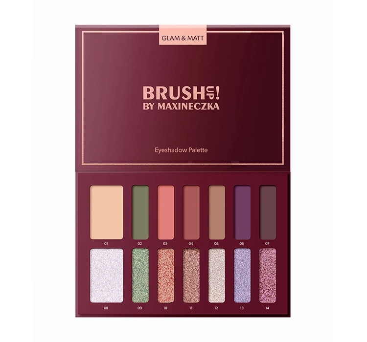 Brush Up Glam & Matt paleta cieni do powiek 21g