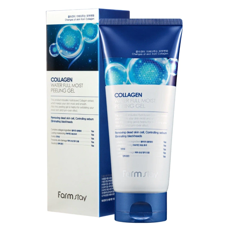 Farmstay Collagen kolagenowy żel peelingujący do twarzy 180ml