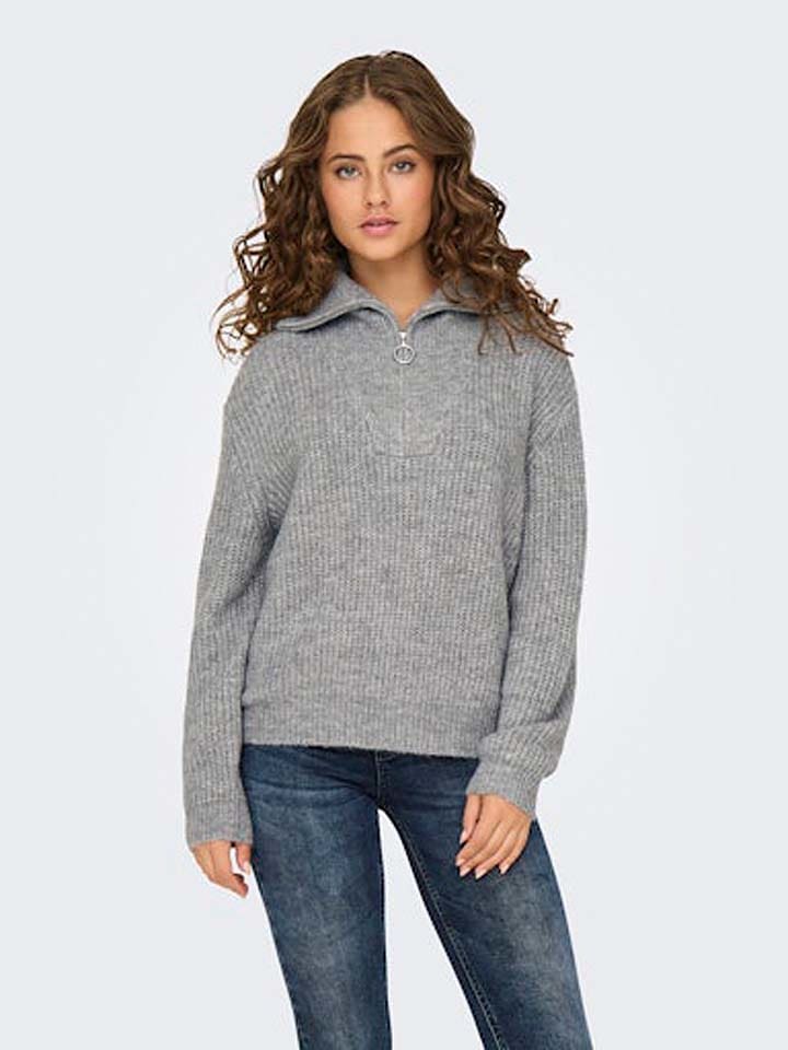 ONLY Sweter w kolorze szarym