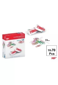 Spinacze biurowe kolorowe 33mm 10x70szt