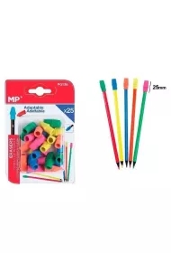 Gumka do ścierania na ołówek 25szt