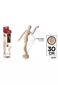 Drewniany manekin do nauki rysowania 30cm