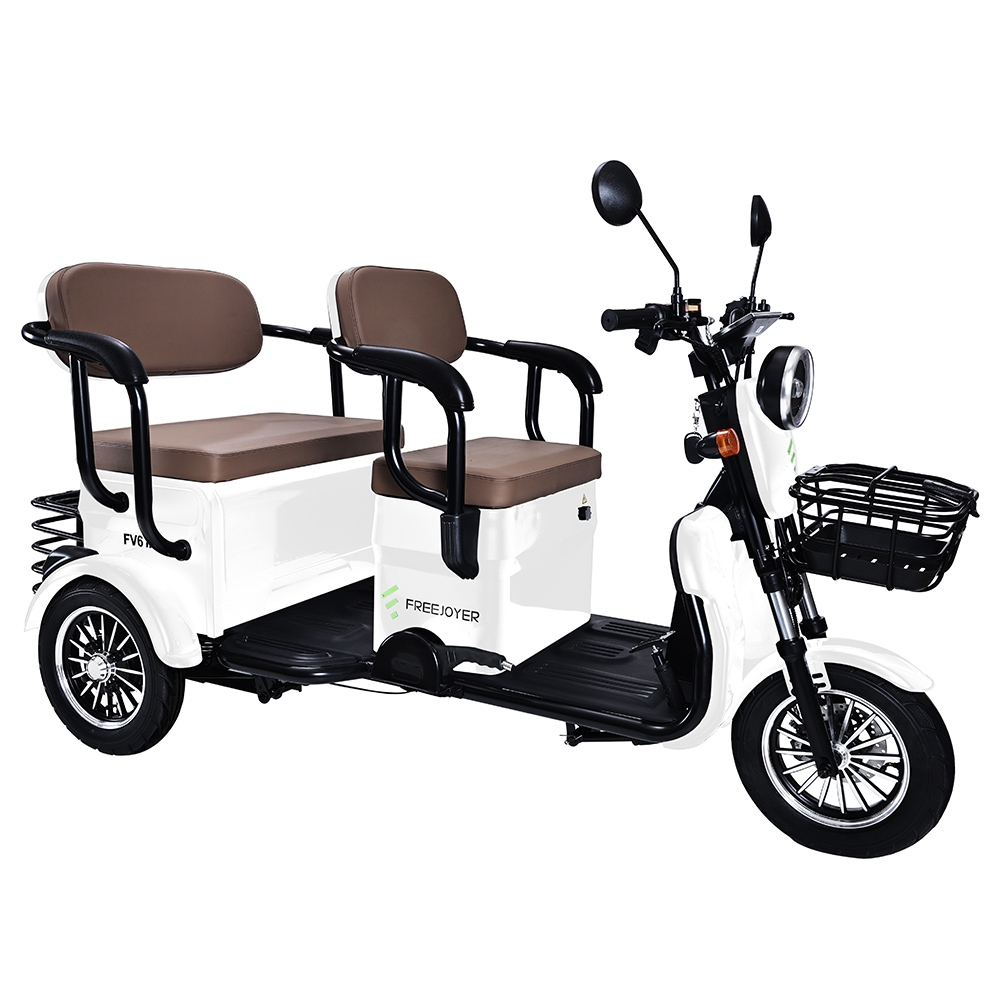Freejoyer FV6 Max Electric Tricycle 1800W Motor 72V 20Ah Battery 10*3 inch Tire 25km/h Max Speed 60km Range Front Disc Br