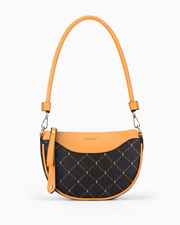 Torebka listonoszka damska PUCCINI MONOGRAM BLXP0046M