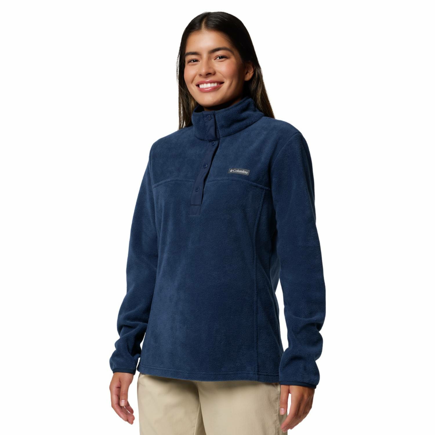 Damska bluza polarowa Columbia Benton Springs 1/2 Snap Pullover Fleece II collegiate navy - L