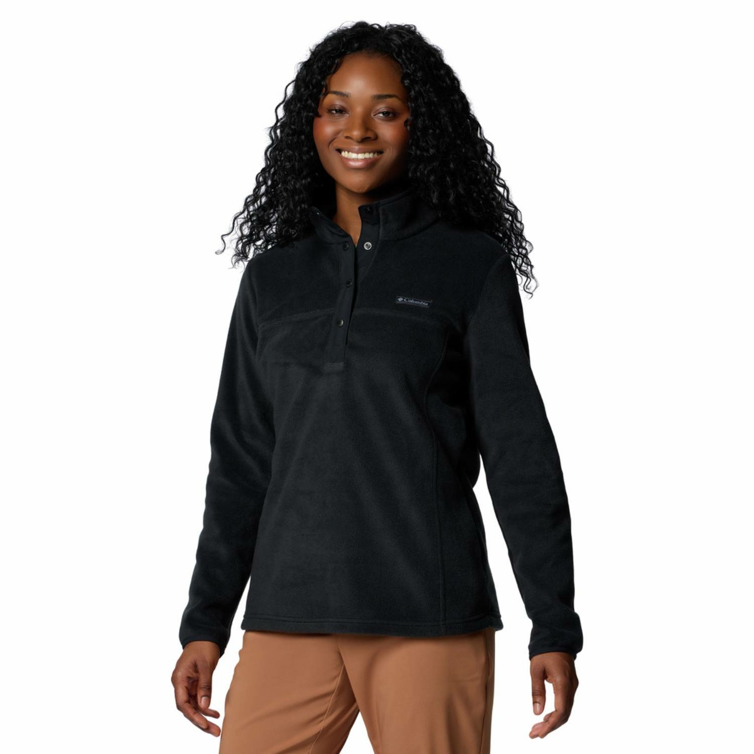 Damska bluza polarowa Columbia Benton Springs 1/2 Snap Pullover Fleece II black - L