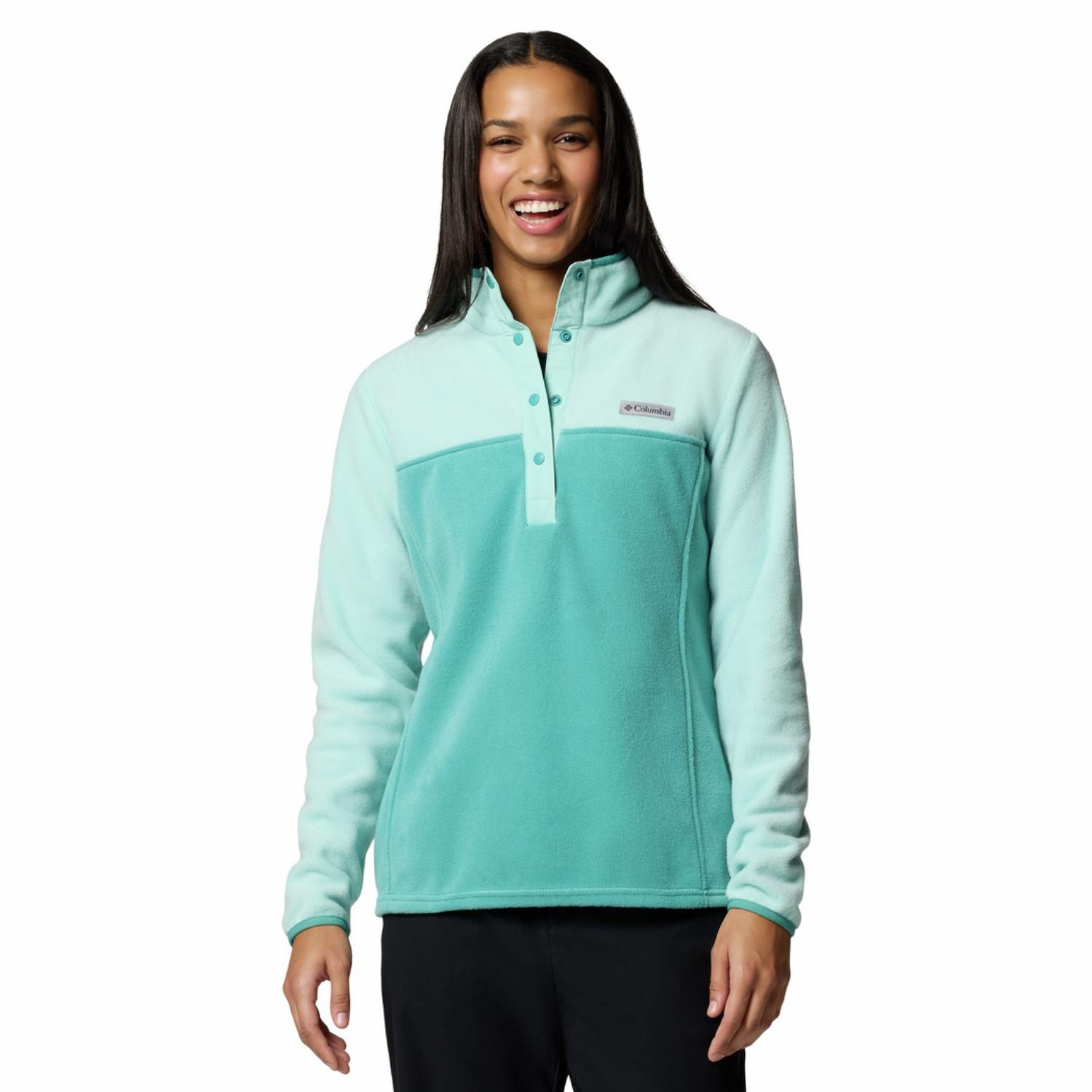 Damska bluza polarowa Columbia Benton Springs 1/2 Snap Pullover Fleece II teal/spray - L