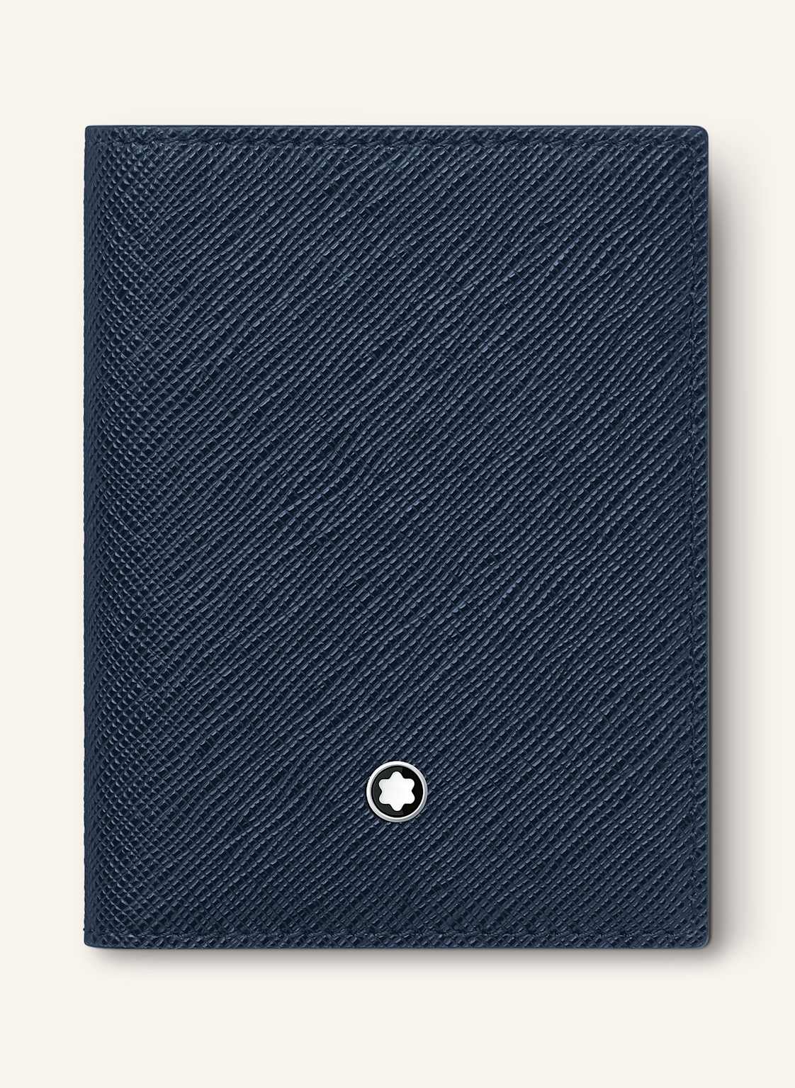Montblanc Etui Na Karty Ze Skóry Saffiano Sartorial blau