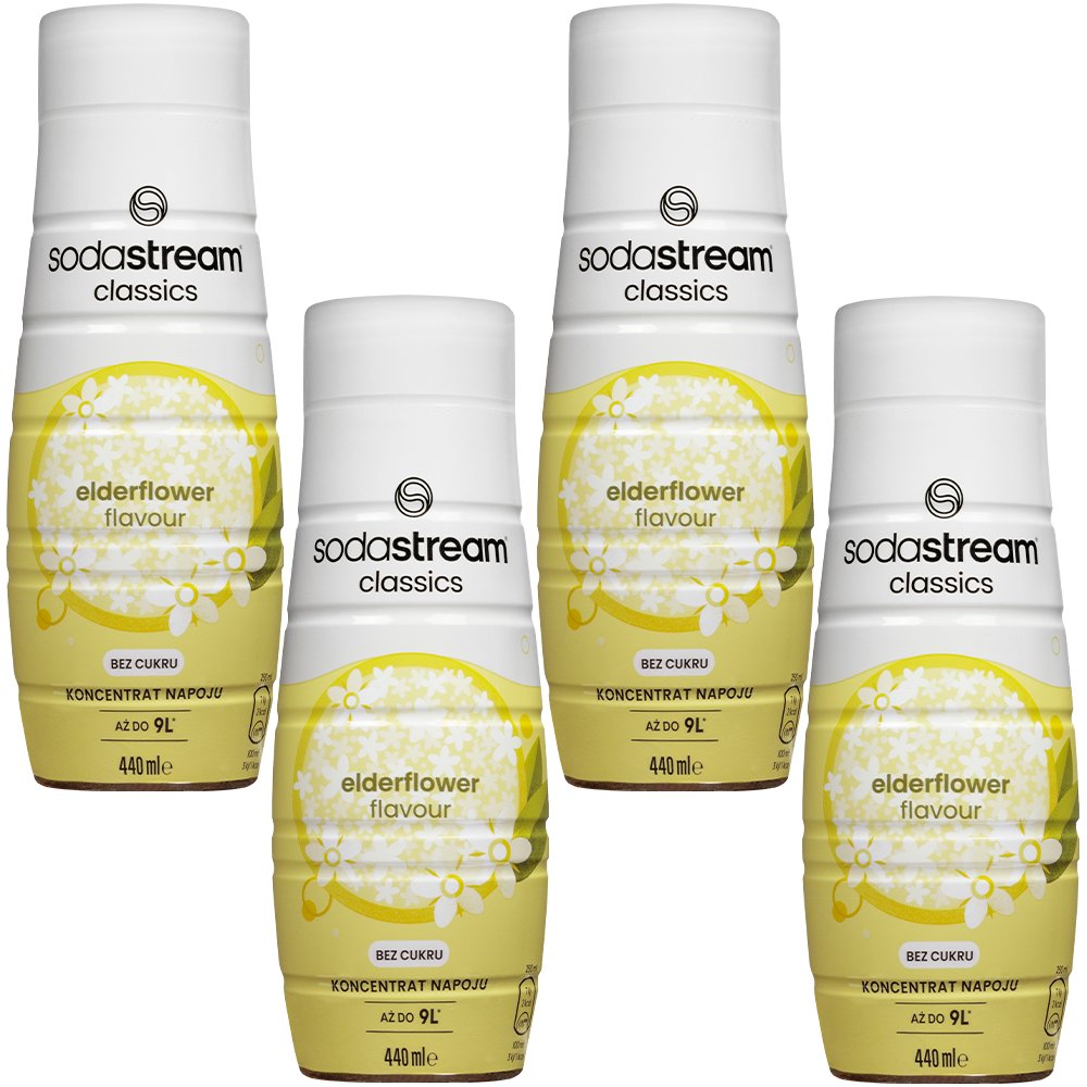 Syrop do SodaStream Elderflower Zero 440ml x4