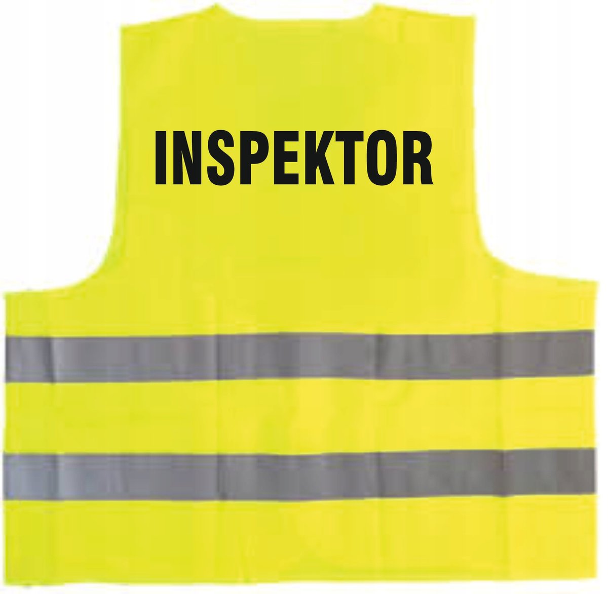 Kamizelka odblaskowa z nadrukiem INSPEKTOR rozmiar XXL