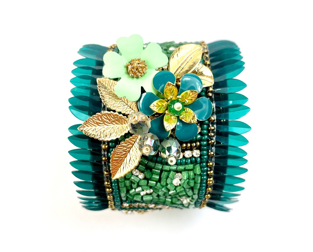 Sztywna bransoletka Green Woodland 01/Raffaella De Angeli