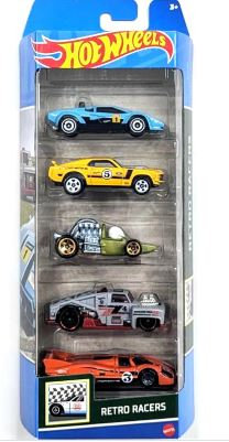 Hot Wheels Samochodziki 5-Pak Retro Races HTV50