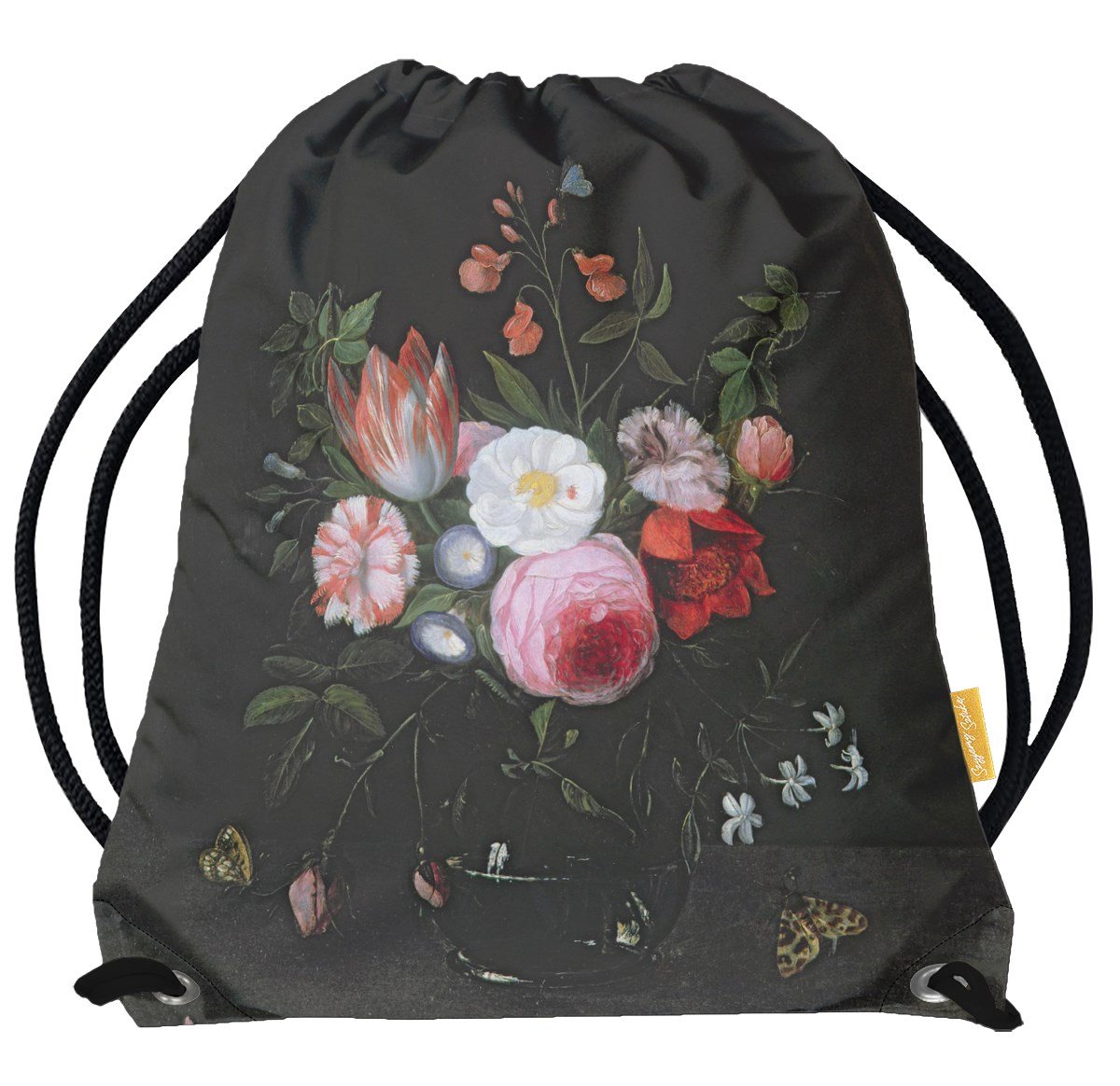 Worek Wiosenne kwiaty w szklanym wazonie Jan van Kessel (starszy) -Standard