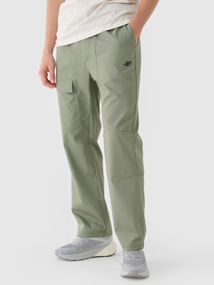 Spodnie casual męskie 4F 4FRSS24TTROM1327-44S Zielony